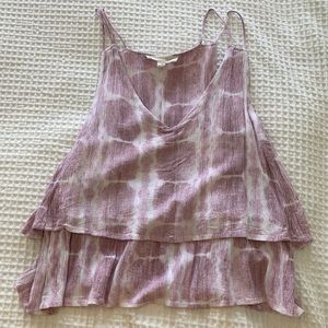 Lovestitch Pink Tie Dye Tank Top